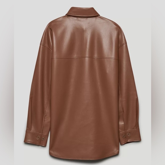 BNWT Babaton Pelli Shirt Jacket, Size Small - Picture 4 of 5